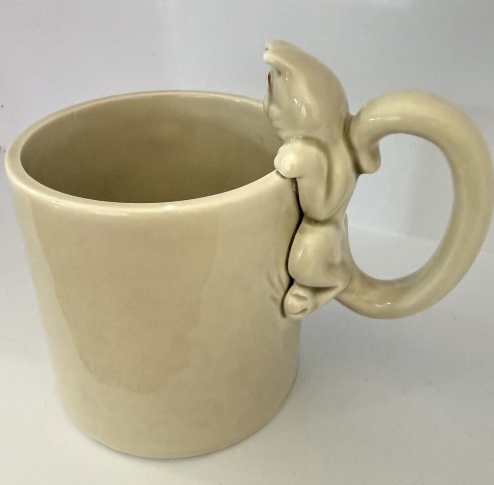 Vintage 1970’s Fitz and Floyd Catnap Mug With Fish Inside 4.5” Novelty Mug Japan